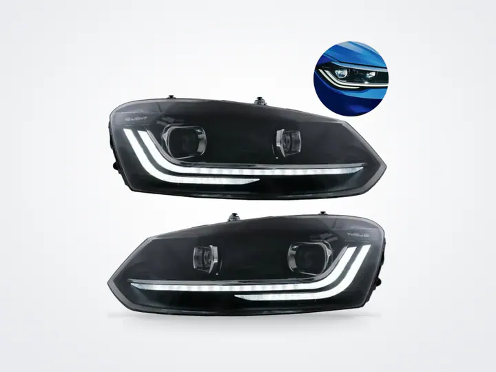 Volkswagen Polo Mk6 makyajlı görünümlü Full LED far