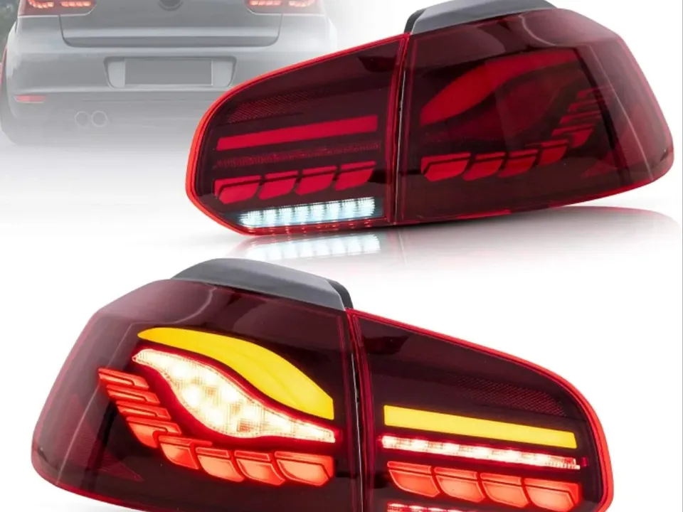 Volkswagen Golf 6 kırmızı Dragon LED stop – görsel 1