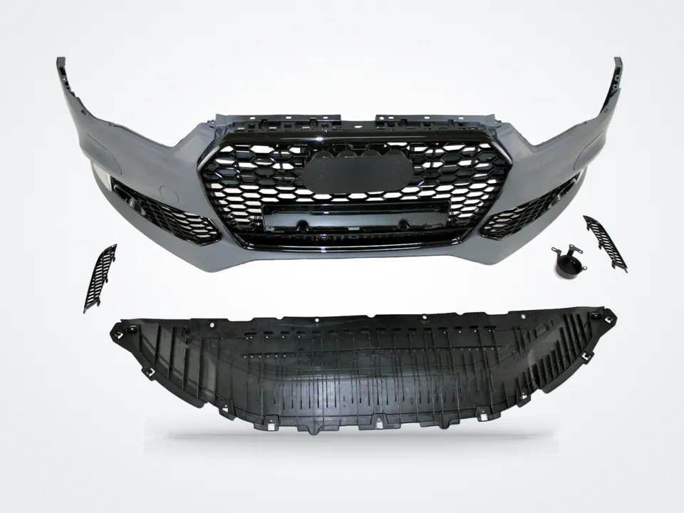 Audi A6 C7 RS6 görünümlü ön tampon ve panjur seti