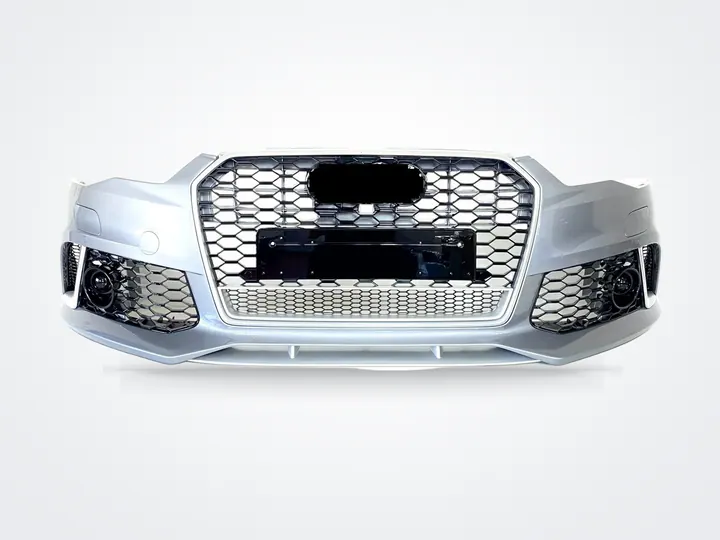 Audi A6 C7 krom çerçeveli RS6 görünümlü ön tampon seti – görsel 1