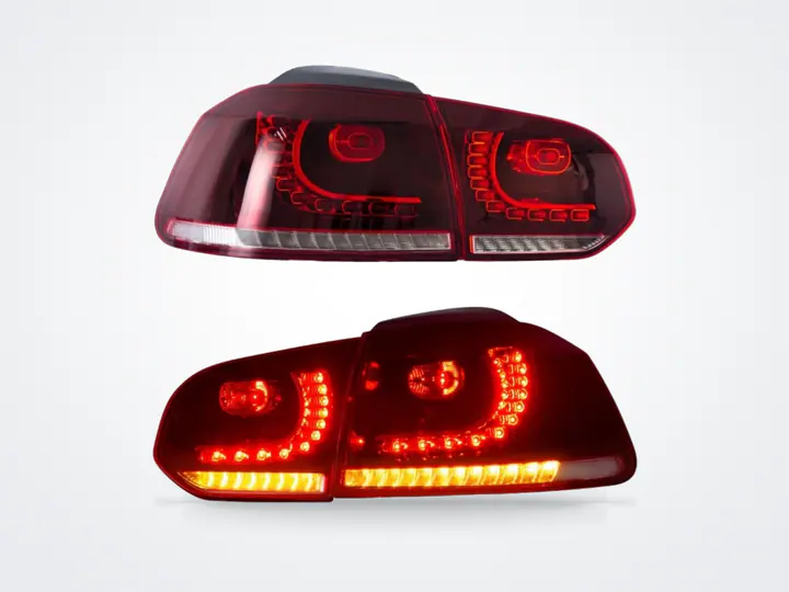 Volkswagen Golf 6 R20 görünümlü kırmızı LED stop – görsel 1