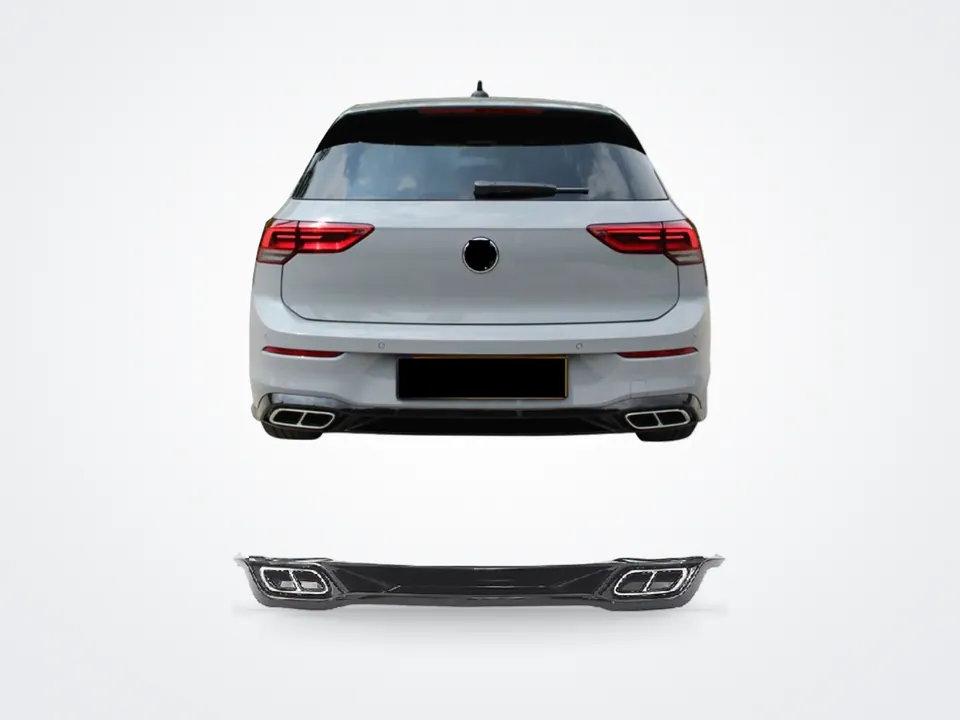 Volkswagen Golf 8 Life, Style ve Impression için R-Line görünümlü difüzör