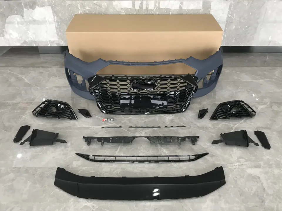 Audi A5 B9 4 kapı RS5 görünümlü ön tampon ve panjur seti