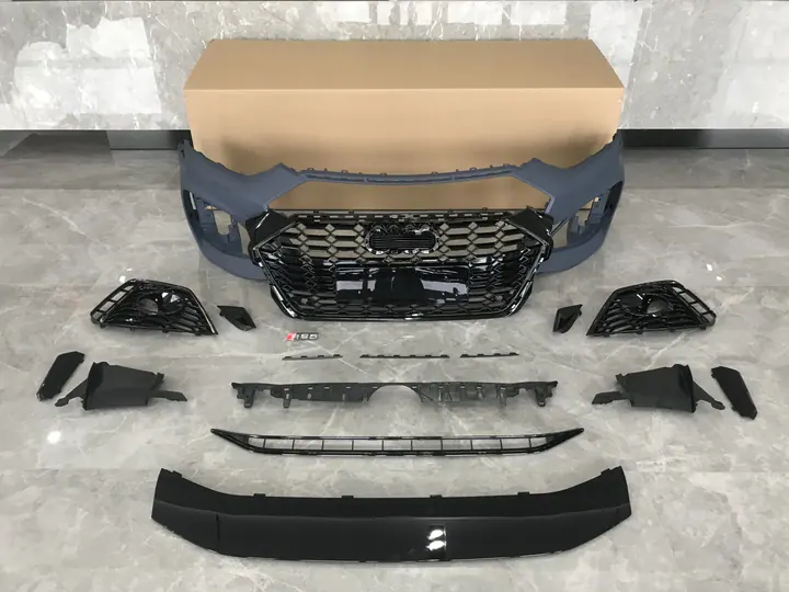 Audi A5 B9 4 kapı RS5 görünümlü ön tampon ve panjur seti