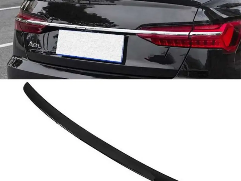 Audi A6 C8 Piano Black bagaj spoileri