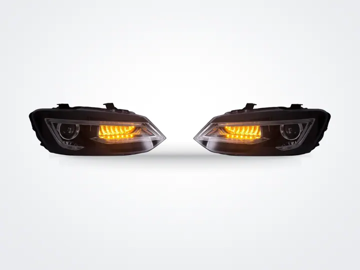 Volkswagen Polo Mk5 Audi tasarımlı LED far seti – görsel 1