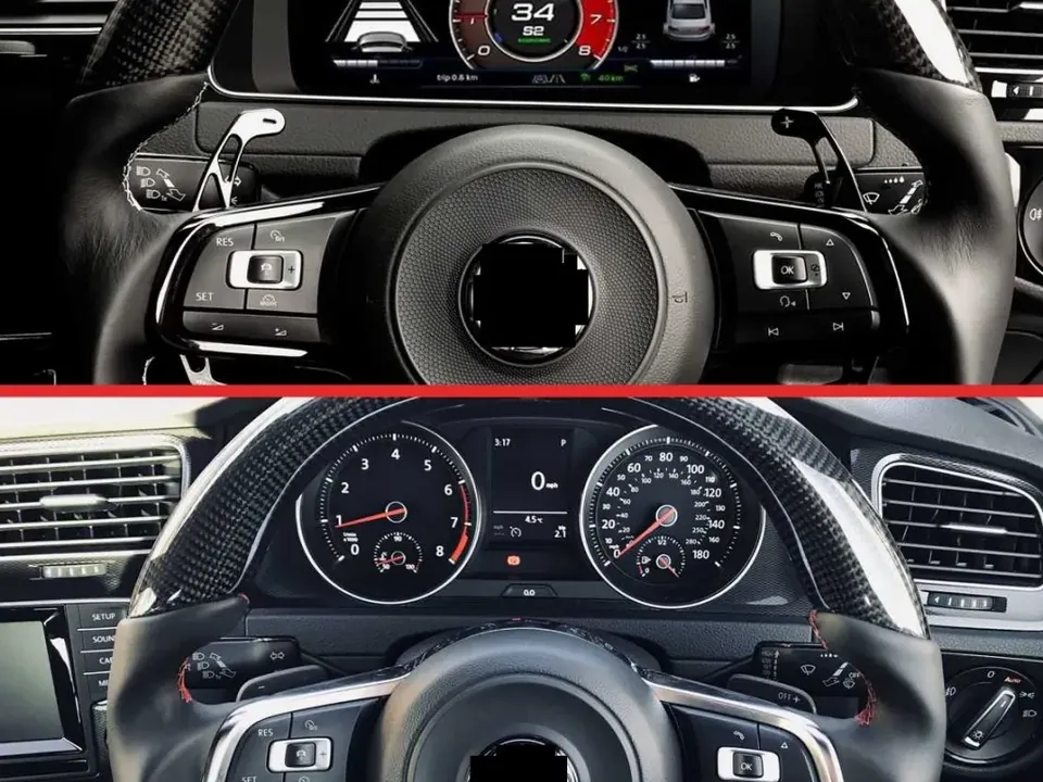 Volkswagen Golf 7 dijital gösterge paneli (hayalet ekran)