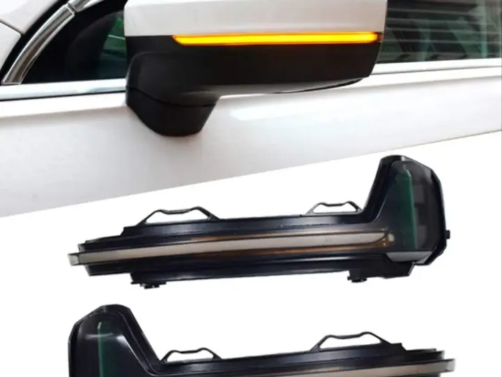 Volkswagen Tiguan dinamik LED ayna sinyali, mavi selamlama – görsel 1