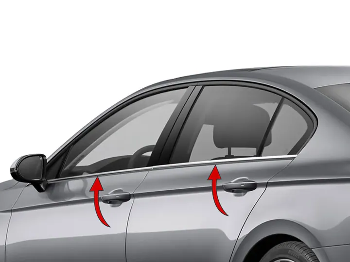 Volkswagen Passat B8.5 krom cam çıtası 4 parça – görsel 1