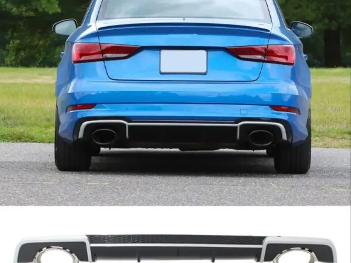 Audi A3 8V Sedan S-Line tampon için RS3 görünümlü difüzör