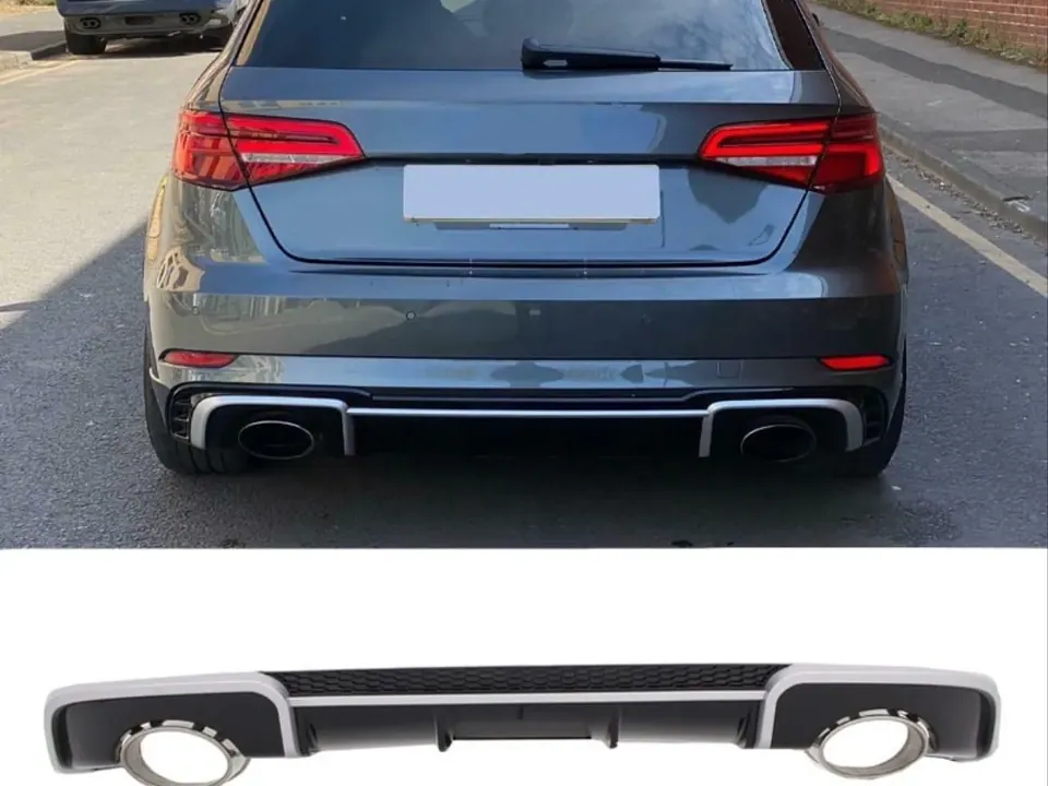 Audi A3 8V Hatchback RS3 görünümlü arka difüzör