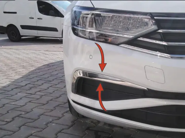 Volkswagen Passat B8.5 iki parçalı sis farı kromu – görsel 1