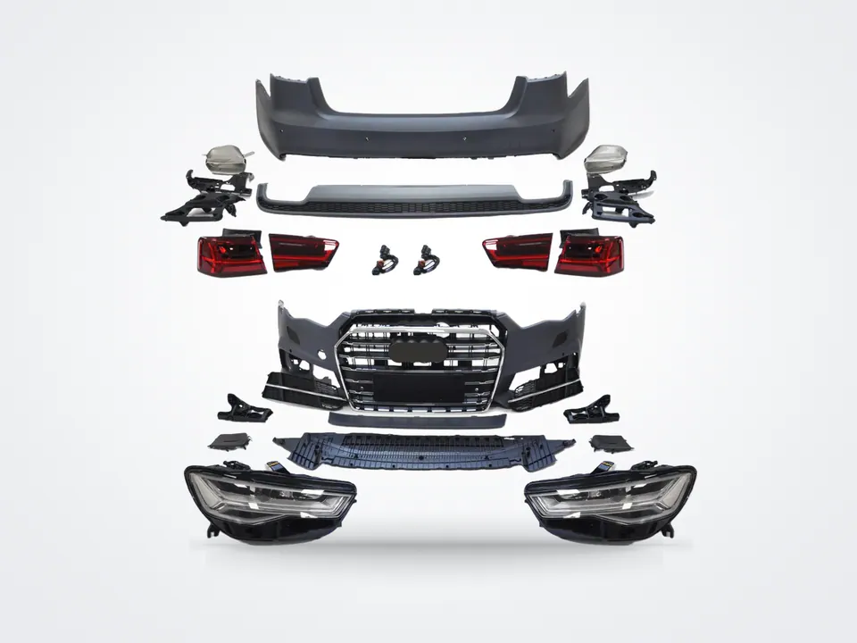 Audi A6 C7 S6 makyajlı görünüm full set tampon far ve stop – görsel 1