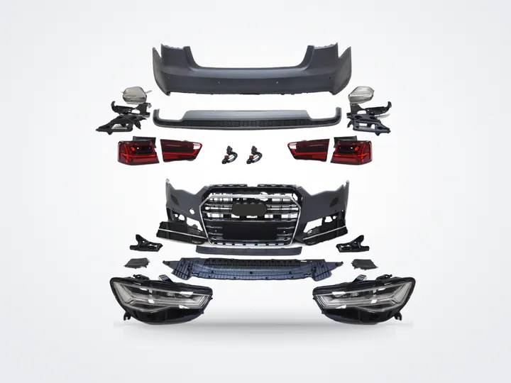 Audi A6 C7 S6 makyajlı görünüm full set tampon far ve stop – görsel 1