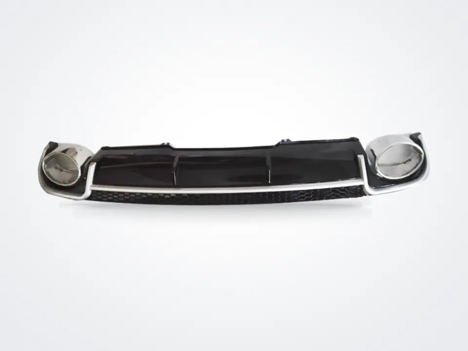 Audi A4 B9 normal tampon için RS4 görünümlü arka difüzör