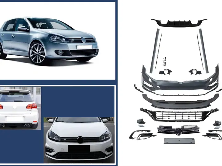 Volkswagen Golf 6 için Golf 7.5 görünümlü body kit – görsel 1